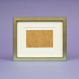 modern gold solid wood picture frame linea gold front view metalic effect
